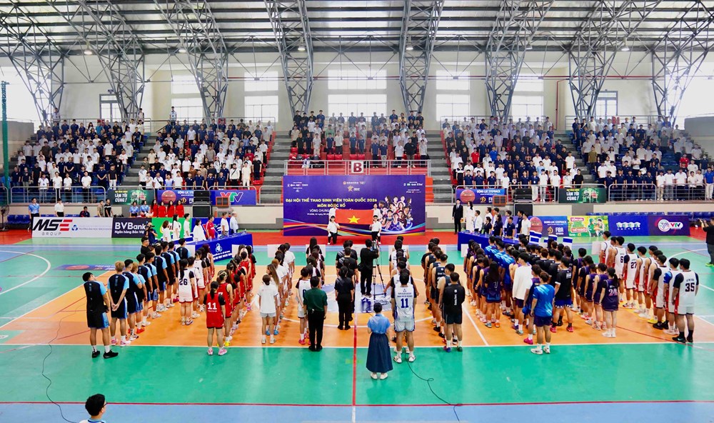 Khởi tranh môn bóng rổ Đại hội Thể thao Sinh viên toàn quốc lần thứ VI - ảnh 1