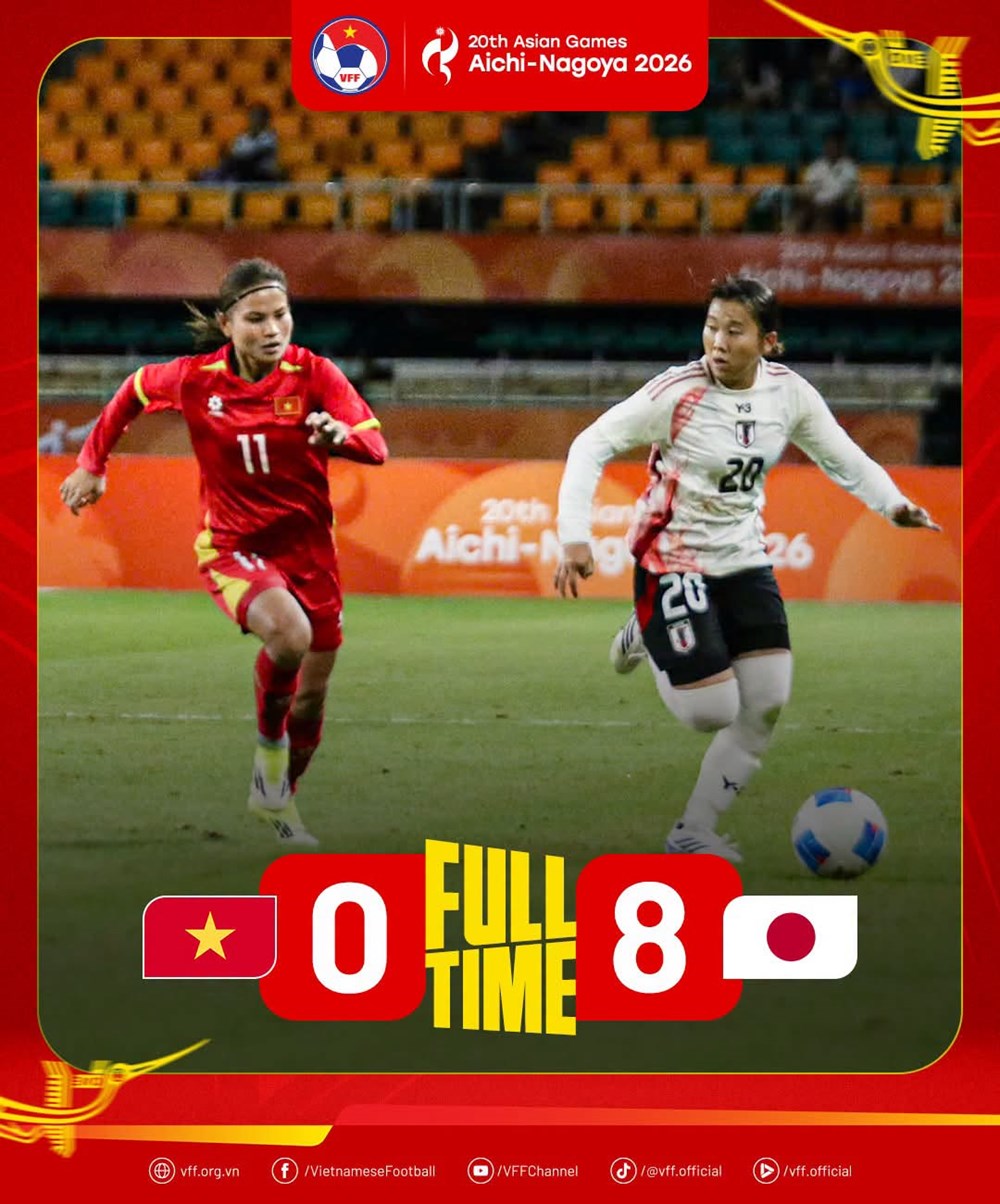 Đội tuyển nữ Việt Nam thua đậm Nhật Bản tại ASIAD 2026 - ảnh 1
