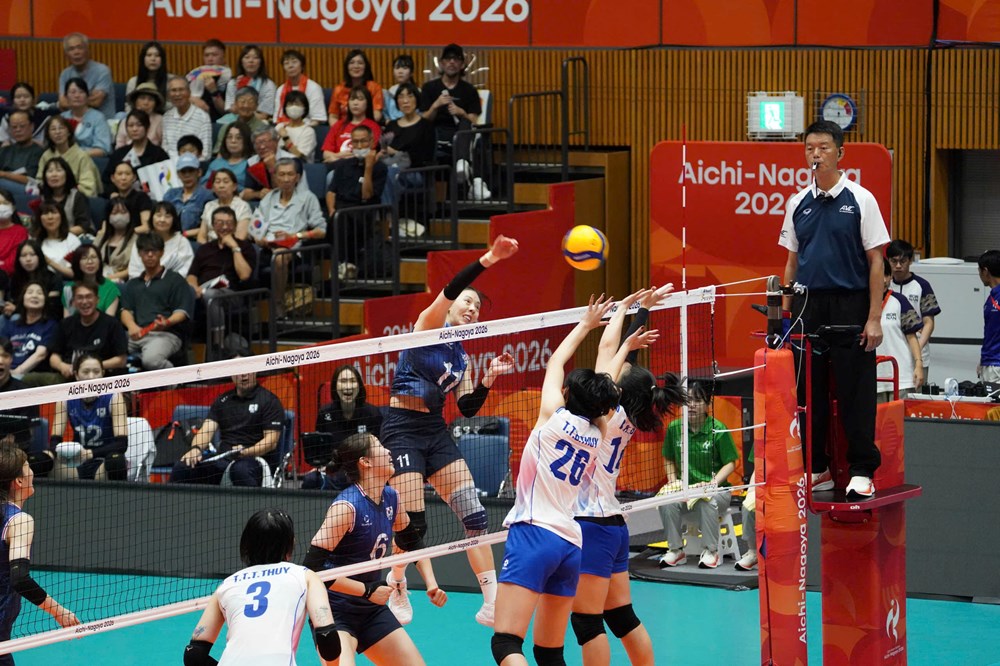 Thua Hàn Quốc, tuyển bóng chuyền nữ Việt Nam vào tứ kết ASIAD 2026 với ngôi nhì bảng - ảnh 1
