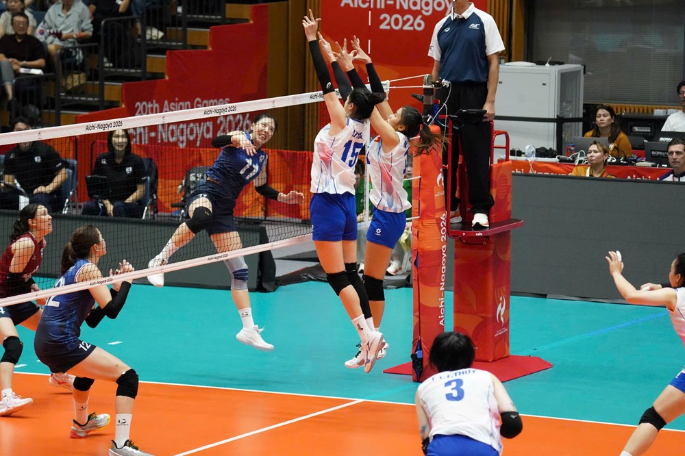 Lịch thi đấu tứ kết bóng chuyền nữ ASIAD 2026 hôm nay 20.9: Việt Nam gặp Trung Quốc - ảnh 1