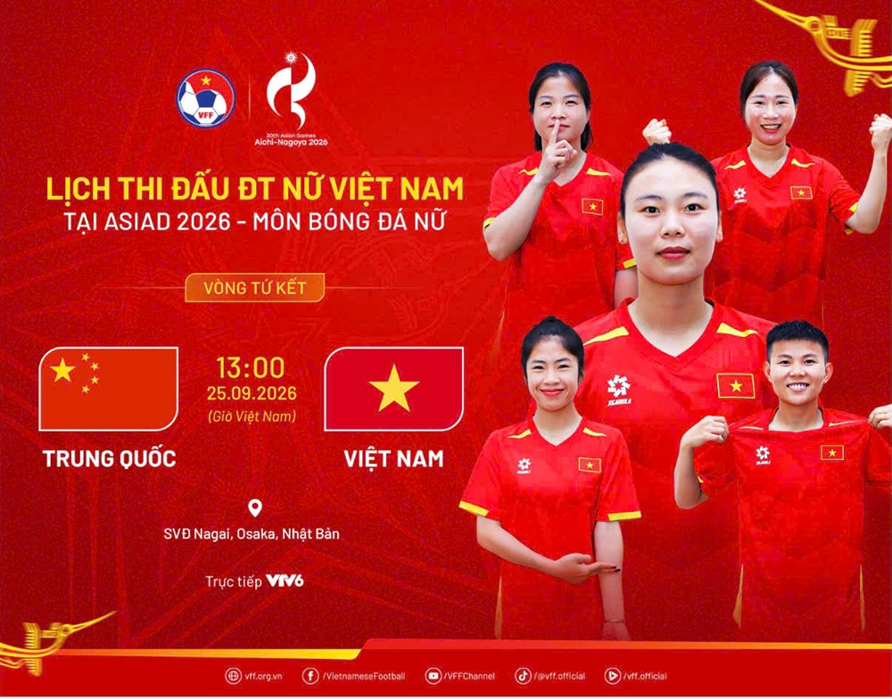 Lịch thi đấu của đội tuyển nữ Việt Nam tại tứ kết ASIAD 2026 - ảnh 2