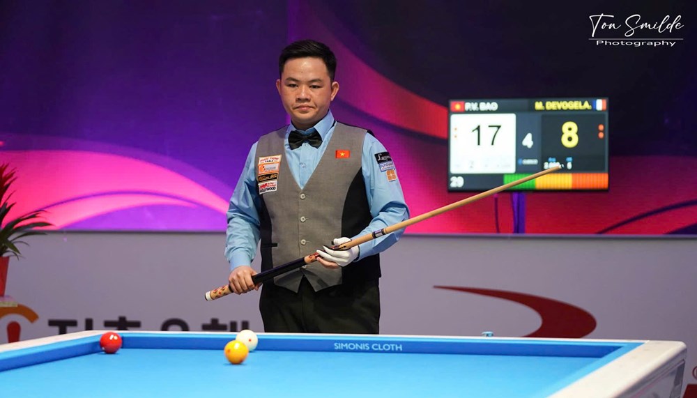 Bao Phương Vinh ngược dòng vào bán kết World Championship 2026 - ảnh 1