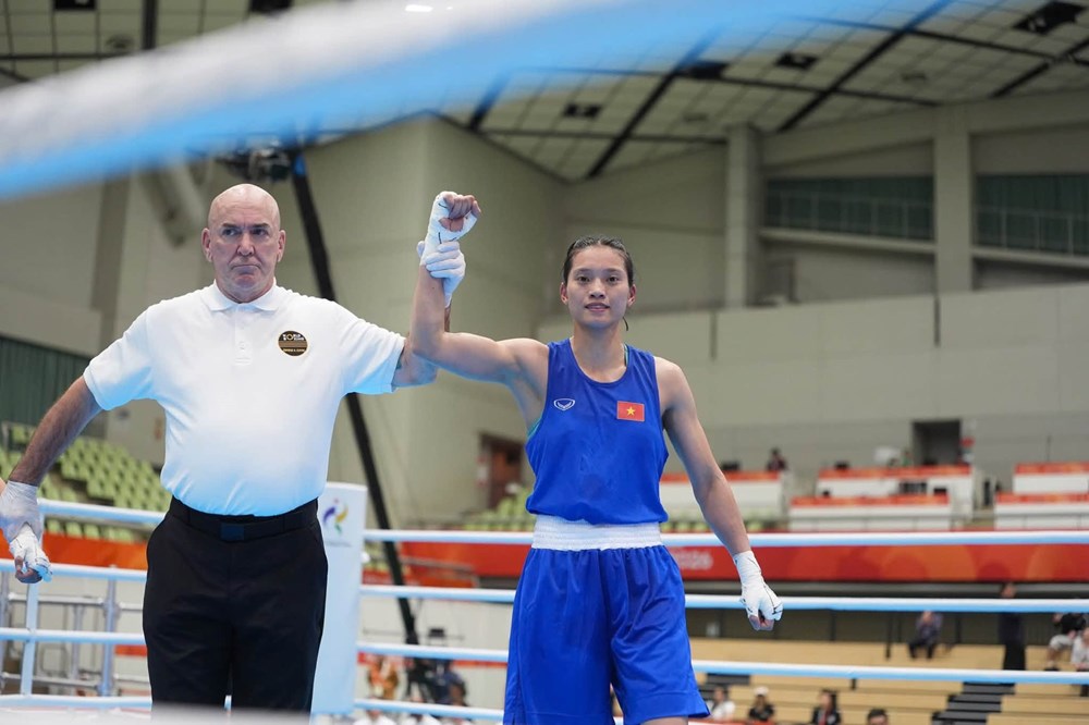 Boxing Việt Nam có 2 võ sĩ vào bán kết, nắm chắc 2 HCĐ tại ASIAD 2026 - ảnh 1
