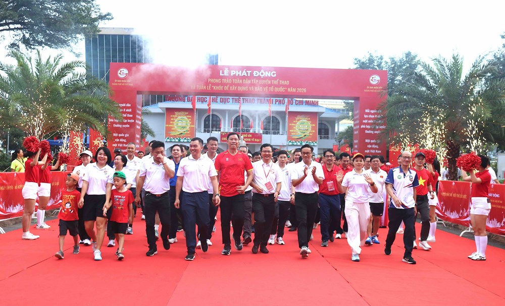 TP.HCM: Gần 10.000 người hưởng ứng Lễ phát động mỗi người dân lựa chọn ít nhất một môn thể thao phù hợp để luyện tập - ảnh 3