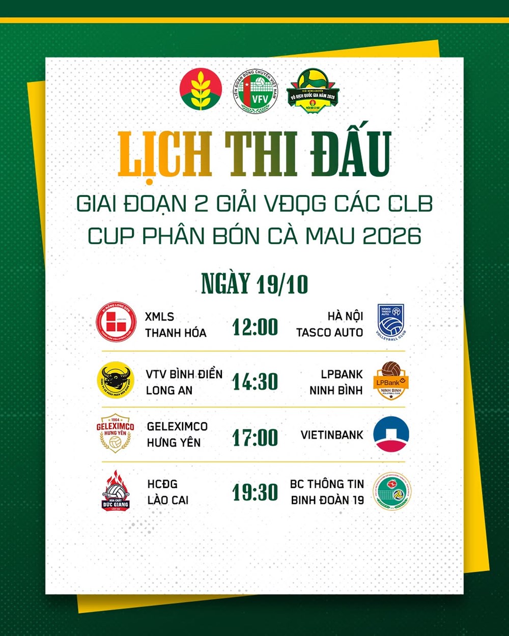 Lịch thi đấu bóng chuyền nữ VĐQG hôm nay 19.10: Cuộc đua điểm số nóng lên - ảnh 2