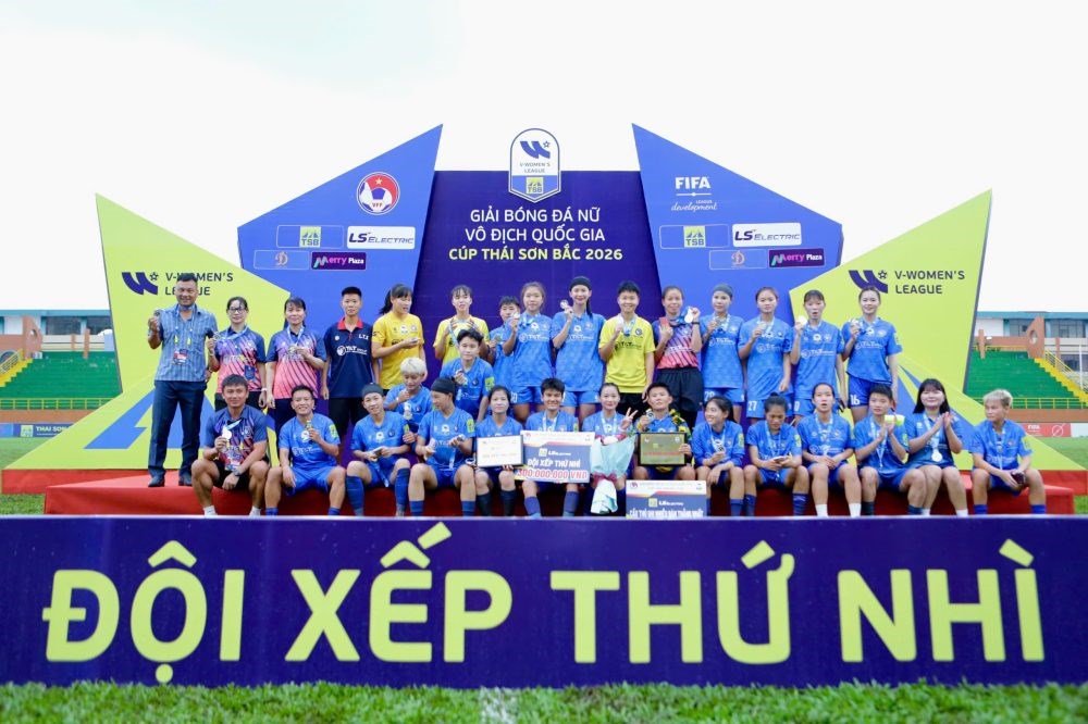 Thái Nguyên T&T giành ngôi á quân Giải bóng đá nữ VĐQG 2026 - ảnh 1