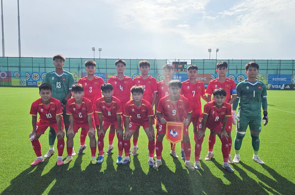 U15 Việt Nam ghi 3 bàn trong ngày ra quân tại FIFA U15 World Cup & Festival 2026 - ảnh 1