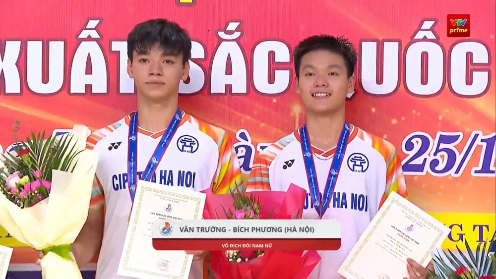 Hà Nội nhất toàn đoàn Giải cầu lông các cây vợt xuất sắc quốc gia 2026 - ảnh 1