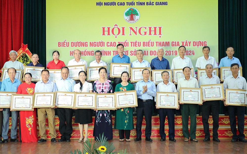 Tuyên dương người cao tuổi tiêu biểu tham gia xây dựng hệ thống chính trị cơ sở - ảnh 1