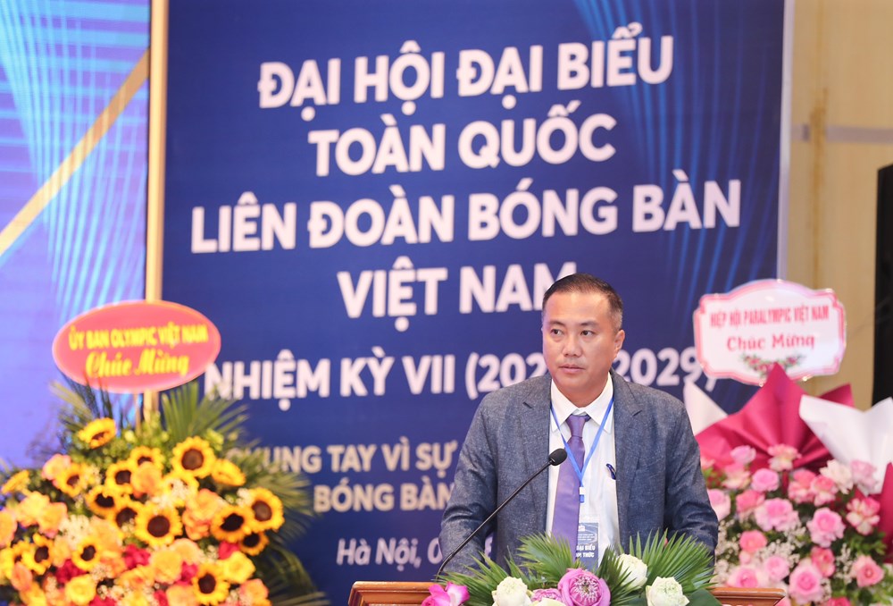 Ông Nguyễn Xuân Vũ tái đắc cử Chủ tịch Liên đoàn Bóng bàn Việt Nam - ảnh 3