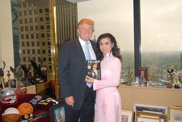 Hoa hậu Kim Hồng bồi hồi nhớ lại lần gặp ông Trump - ảnh 1