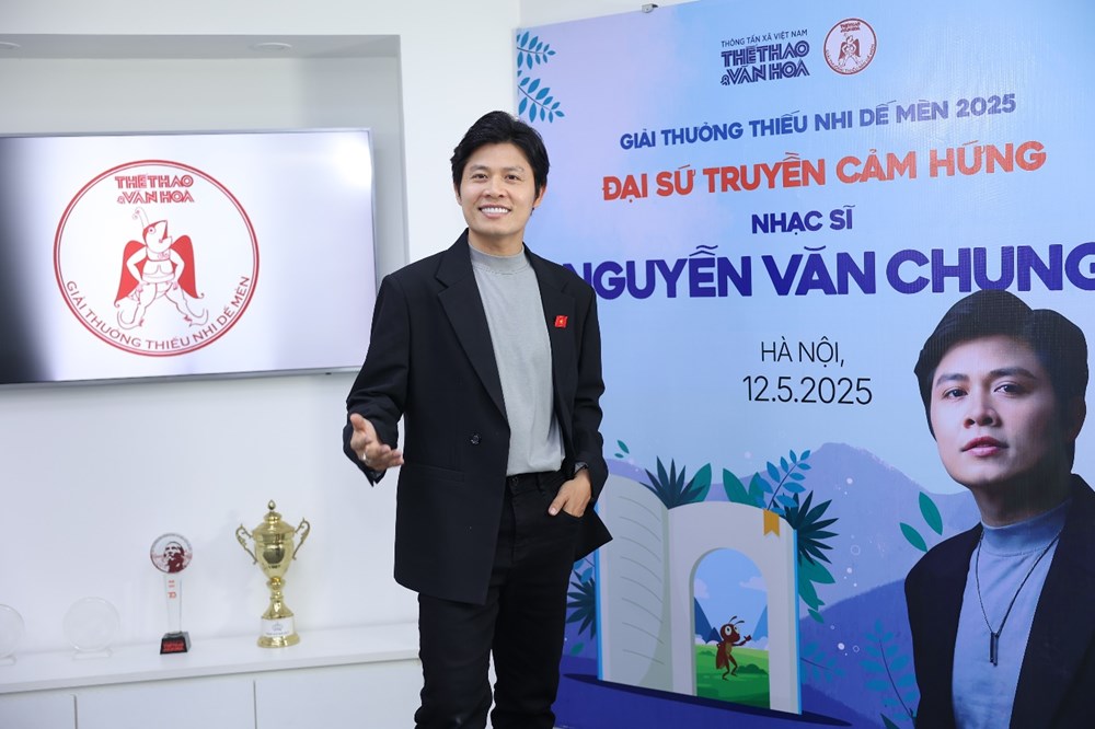 Nhạc sĩ Nguyễn Văn Chung là Đại sứ Giải thưởng Thiếu nhi Dế Mèn 2025 - ảnh 3