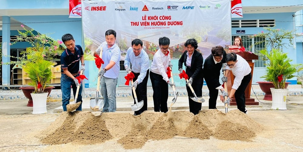 Khởi công Thư viện Hướng Dương cho học sinh khuyết tật Vĩnh Long - ảnh 1