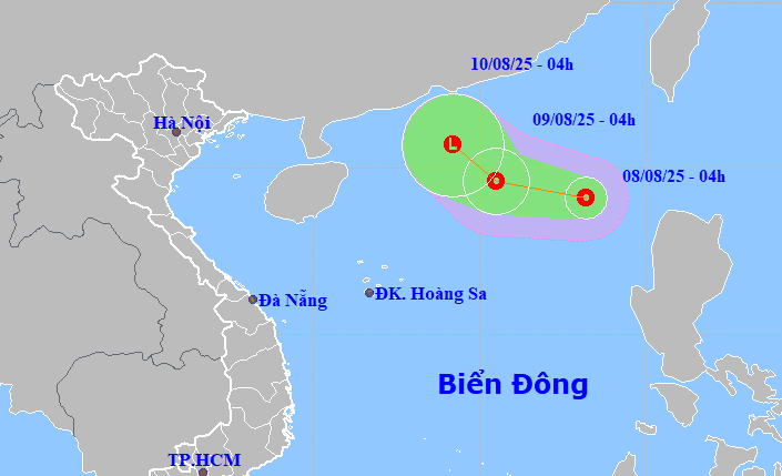 Áp thấp nhiệt đới gây biển động mạnh trên Biển Đông - ảnh 1