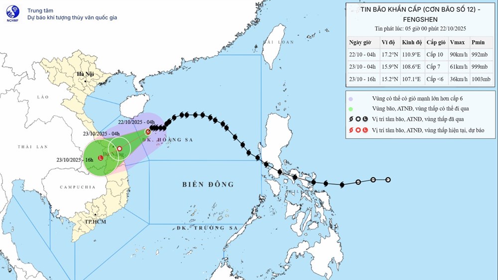 Bão số 12 Fengshen giật cấp 12, nhiều tỉnh hứng mưa cực lớn - ảnh 1
