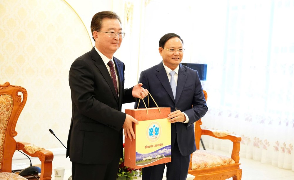 Bí thư Tỉnh ủy Lai Châu (Việt Nam) Hội kiến với Bí thư Tỉnh ủy Vân Nam (Trung Quốc) - ảnh 5