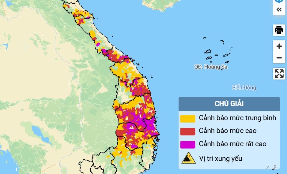Cảnh báo lũ quét tại 9 tỉnh, thành ở miền Trung - ảnh 1