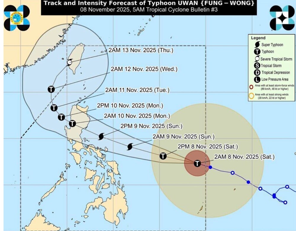 Bão Fung wong có thể đạt cực đại, dự báo 10.11 vào Biển Đông - ảnh 1