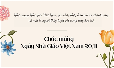 Lời chúc 20.11 trang trọng, ý nghĩa tặng thầy cô - ảnh 1