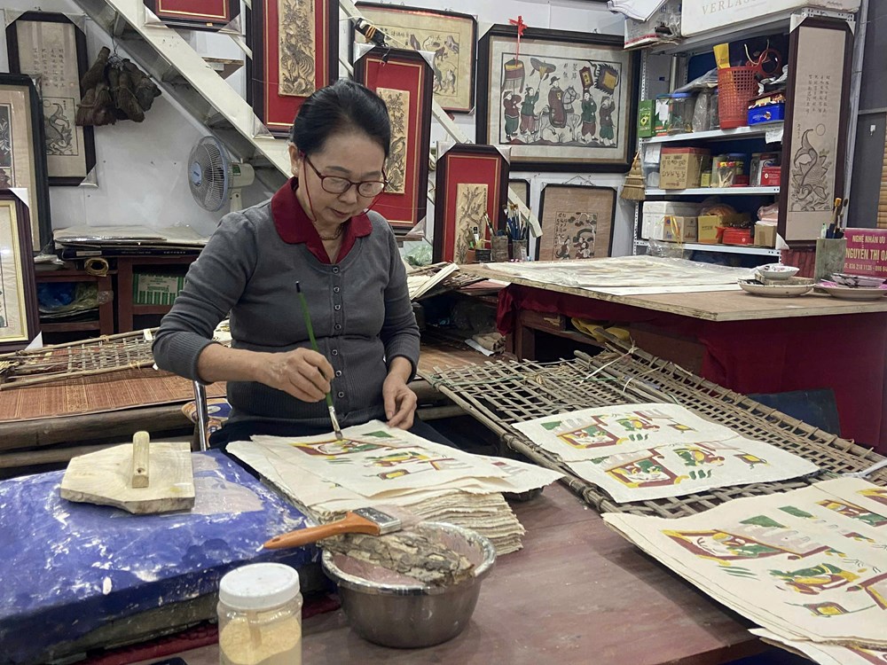  Niềm vui và tâm tư của nghề làm tranh dân gian Đông Hồ - ảnh 2