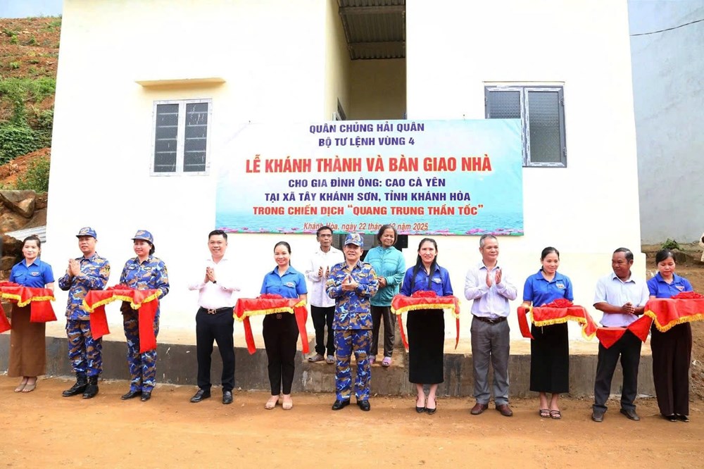Khánh thành ngôi nhà trong “Chiến dịch Quang Trung” sau 17 ngày xây dựng - ảnh 1