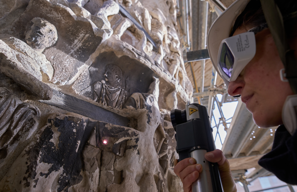 Italia trùng tu Cột đá La Mã cổ đại bằng công nghệ laser - ảnh 2