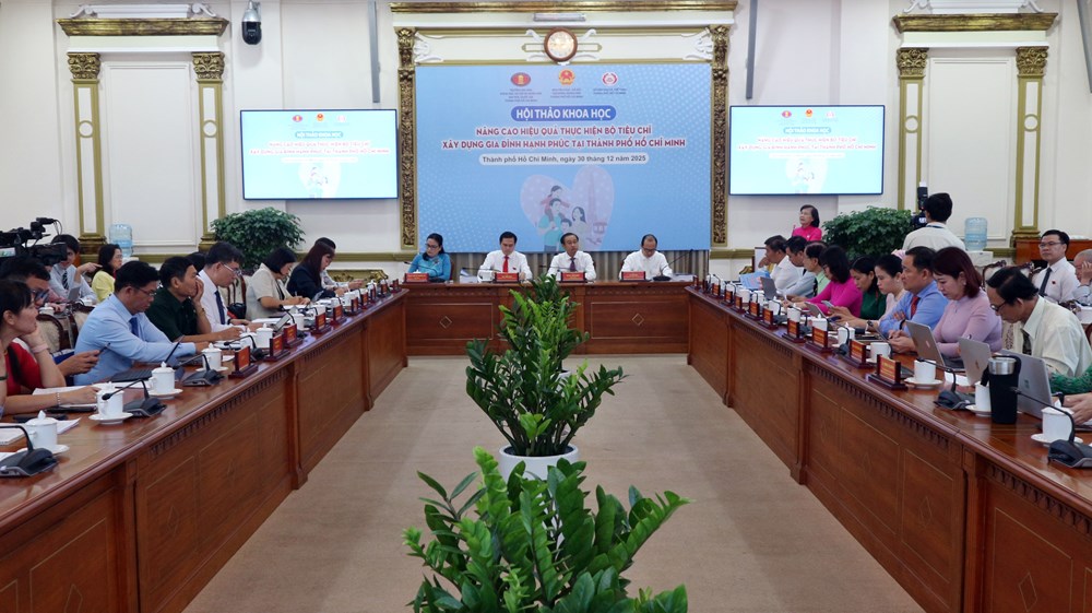 TP.HCM: Tinh gọn và khoa học hóa Bộ tiêu chí gia đình hạnh phúc - ảnh 1