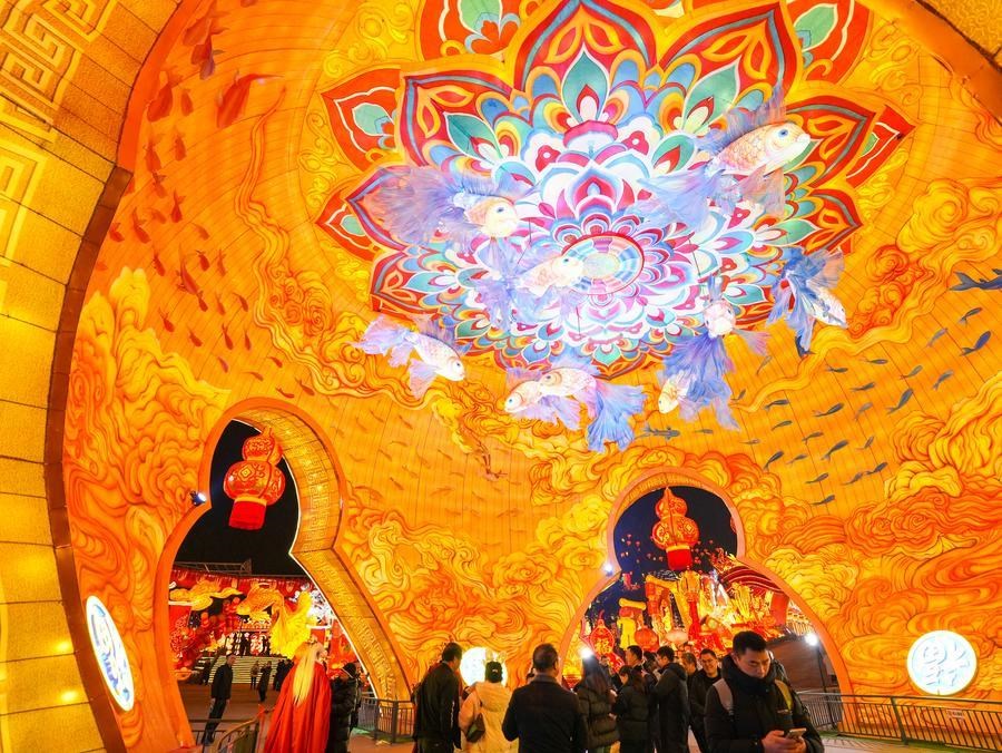 Lễ hội đèn lồng rực sáng quốc tế trước thềm Tết Nguyên đán tại Trung Quốc - ảnh 6