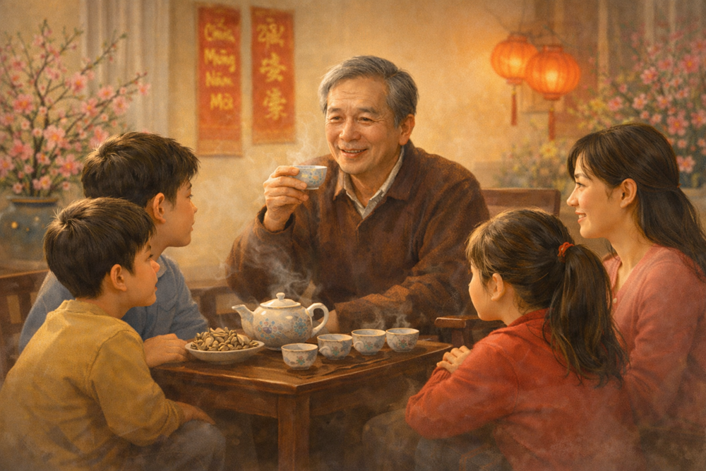 Bố kể chuyện Tết - ảnh 1