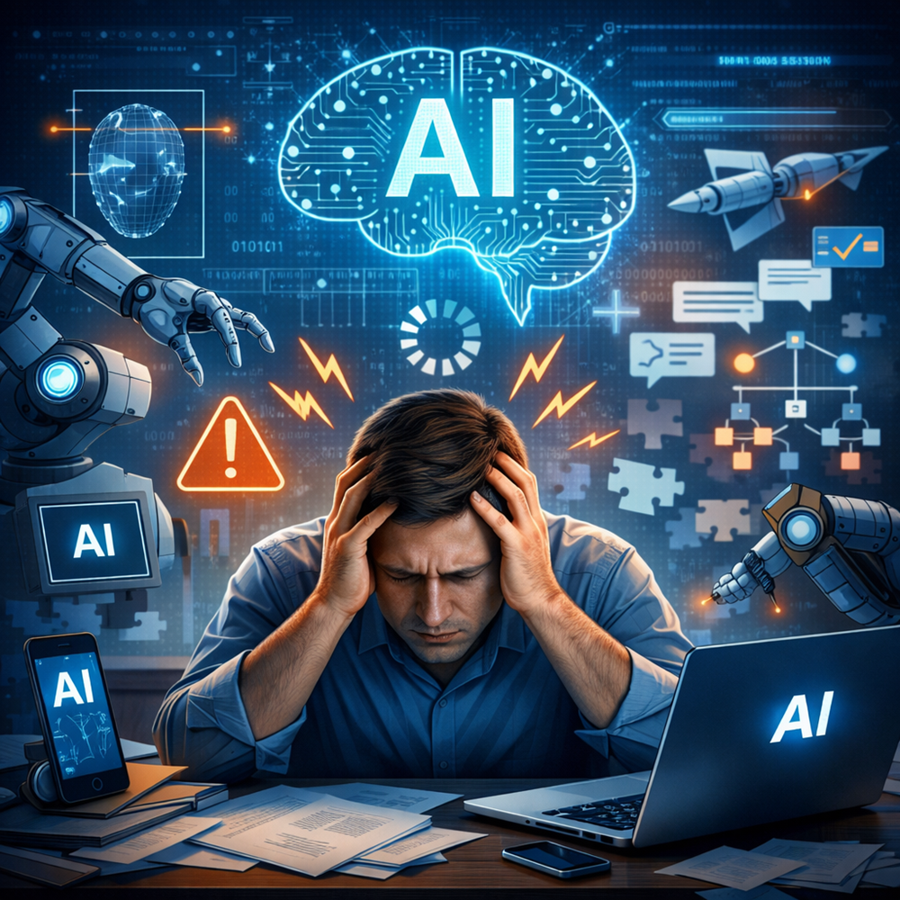 Nghiên cứu: AI có thể gây “mệt mỏi não bộ” cho người lao động - ảnh 1