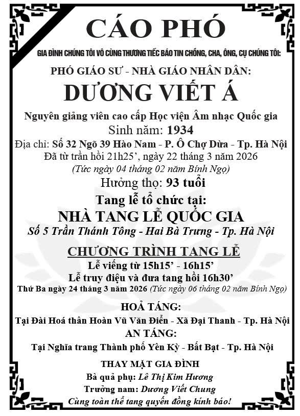 PGS.NGND Dương Viết Á từ trần - ảnh 1