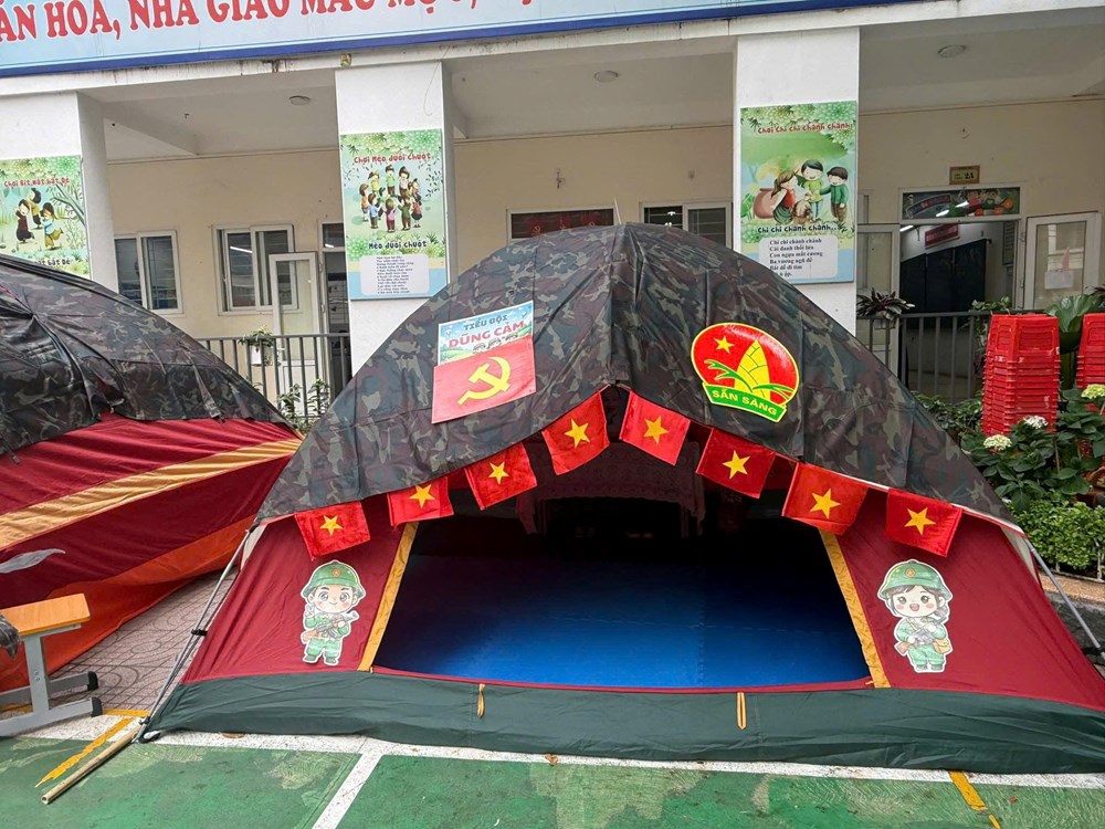 Một ngày làm “chiến sĩ nhỏ” - ảnh 9