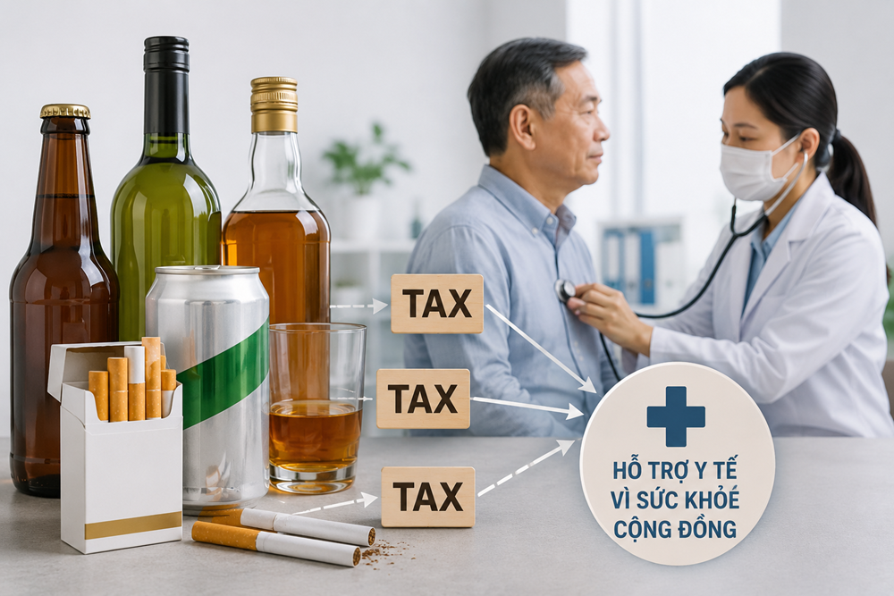 Việt Nam dự kiến trích thuế thuốc lá, rượu cho y tế: Kinh nghiệm từ các nước - ảnh 1