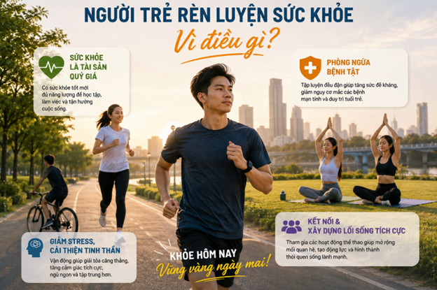 Người trẻ rèn luyện sức khỏe vì điều gì? - ảnh 1