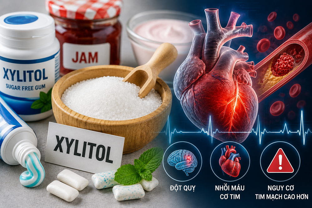 Chất tạo ngọt trong kẹo cao su liên quan đến nguy cơ đột quỵ và nhồi máu cơ tim - ảnh 1
