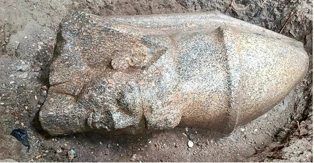 Nông dân trồng dưa chuột tình cờ phát hiện tượng pharaoh Ai Cập cổ đại - ảnh 1