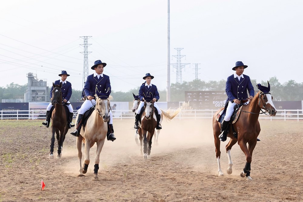Du khách hào hứng khám phá bộ môn mã thuật tại Vinpearl Horse Academy Vũ Yên - ảnh 4