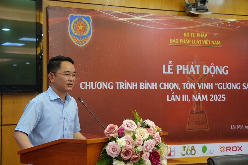 Phát động Chương trình bình chọn, tôn vinh 'Gương sáng pháp luật' lần III - ảnh 2