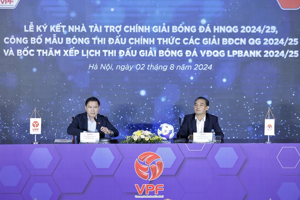 Công bố mẫu bóng thi đấu và Bốc thăm, xếp lịch thi đấu V.League 1-2024/25 - ảnh 1