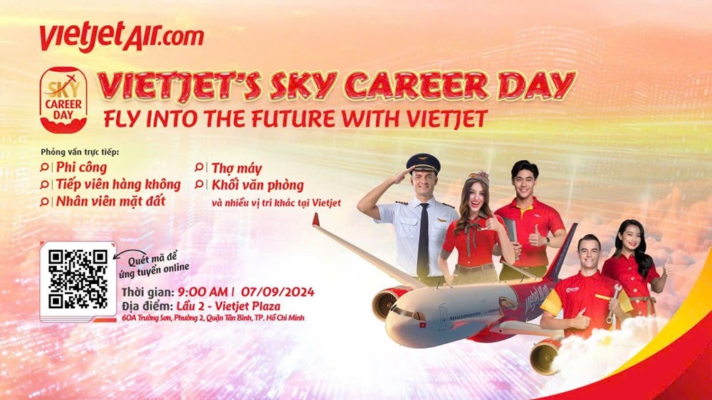 Vietjet tổ chức ngày hội tuyển dụng lớn nhất năm 2024 - ảnh 1