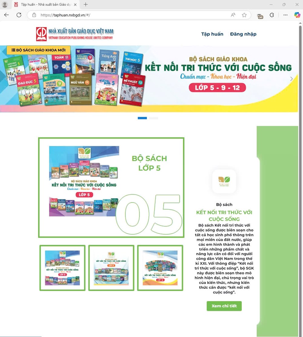 NXBGDVN cung cấp miễn phí SGK điện tử trên nền tảng chính thức - ảnh 1
