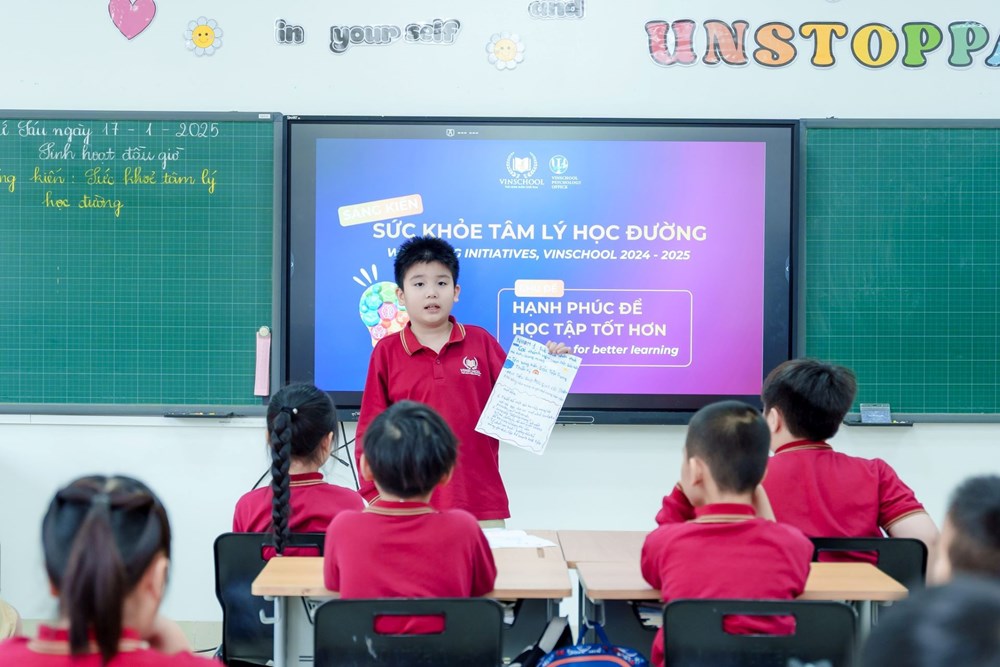 5.500 sáng kiến vì sức khỏe tâm lý: Khi học sinh Vinschool làm chủ hành trình hạnh phúc học đường - ảnh 5