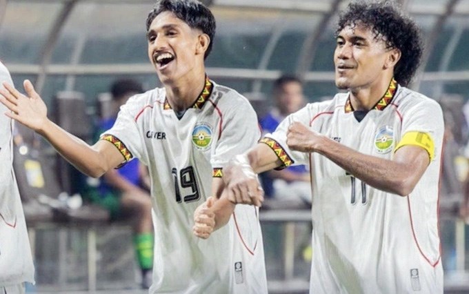 Giải U23 Đông Nam Á 2025: Timor Leste cầm hòa Myanmar sau màn rượt đuổi 8 bàn - ảnh 1