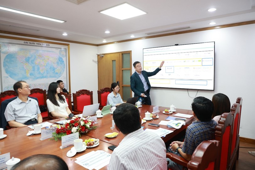 Nhà xuất bản Giáo dục Việt Nam làm việc với Công ty Visang (Hàn Quốc) về hợp tác giáo dục số - ảnh 3