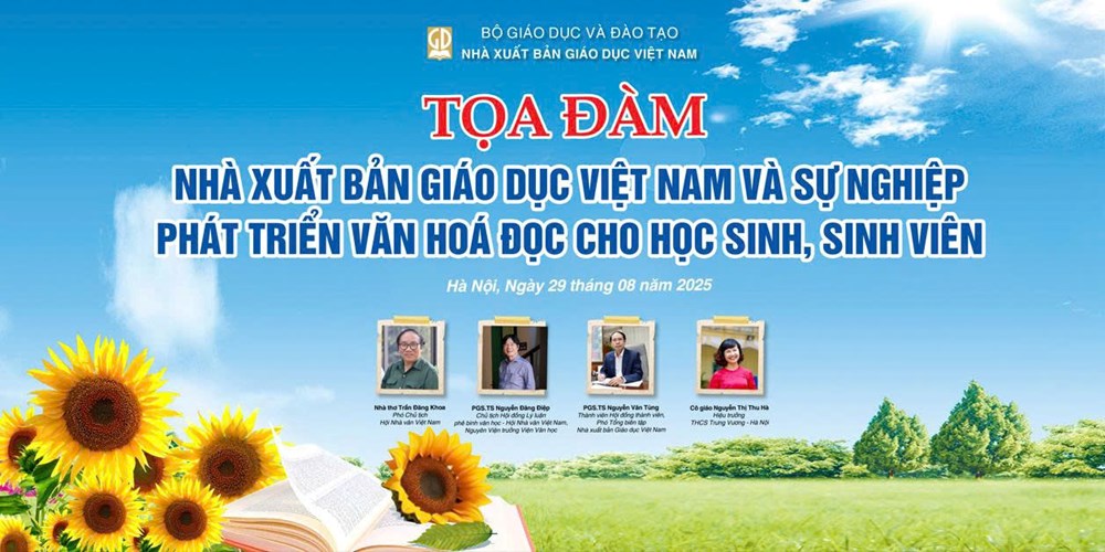 Tọa đàm “Nhà xuất bản Giáo dục Việt Nam trong sự nghiệp phát triển văn hóa đọc cho học sinh, sinh viên” - ảnh 1