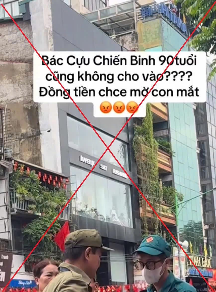 Xử lý đối tượng tung tin sai sự thật về cựu chiến binh 90 tuổi tại buổi sơ duyệt Lễ diễu binh, diễu hành - ảnh 2