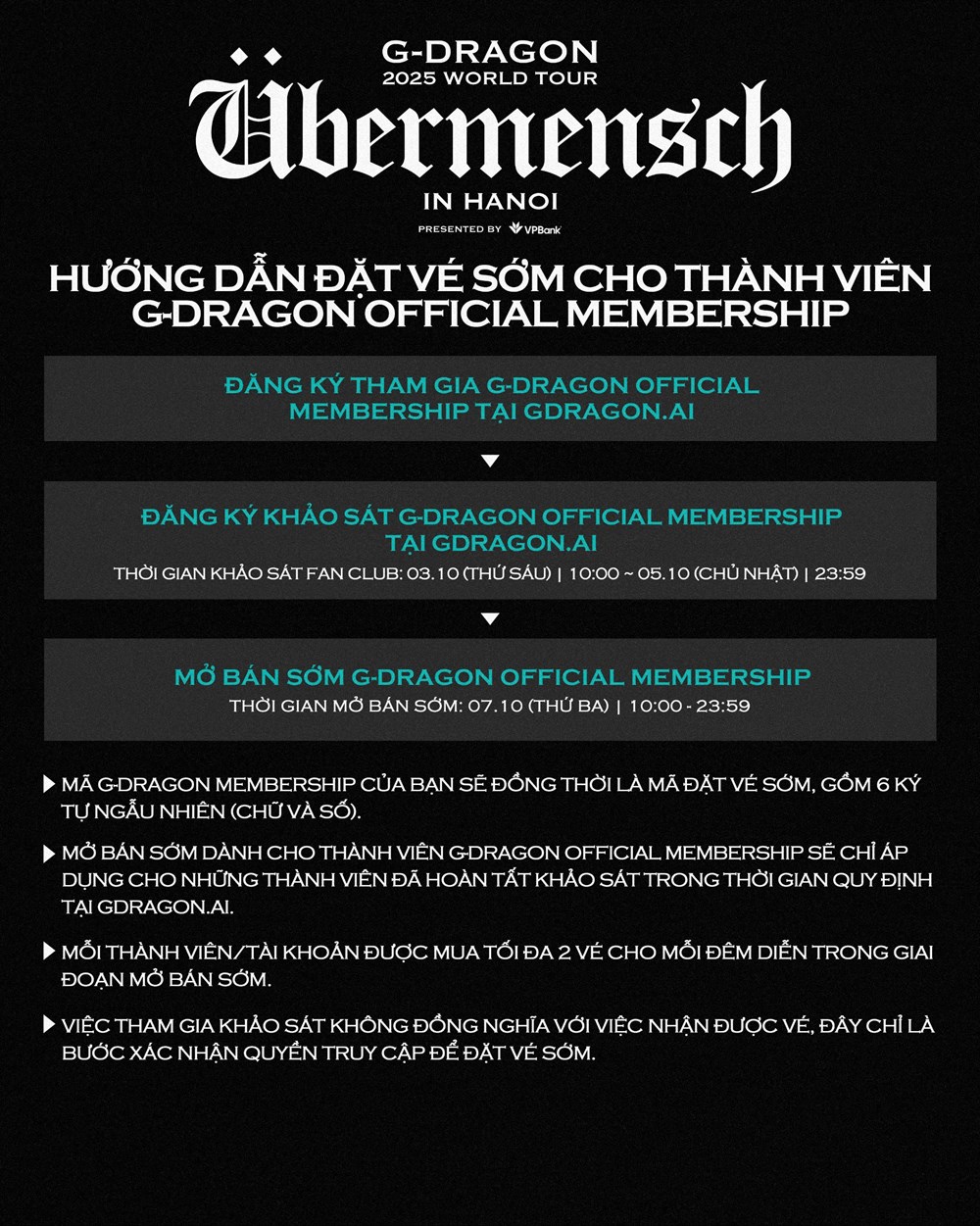 G-DRAGON 2025 WORLD TOUR [Übermensch] Biểu tượng toàn cầu chính thức trở lại với chuyến lưu diễn được mong chờ bậc nhất tại các thành phố lớn - ảnh 5