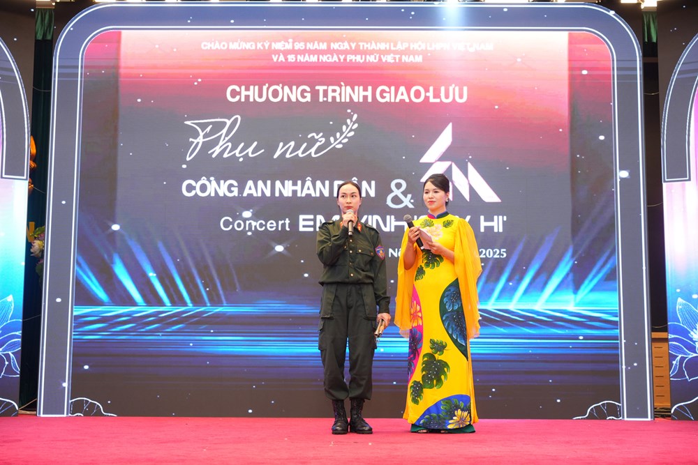 “Em Xinh – Say Hi” giao lưu cùng 500 nữ chiến sĩ Công an Nhân dân: Tôn vinh vẻ đẹp, bản lĩnh và lòng nhân ái của phụ nữ Việt - ảnh 7