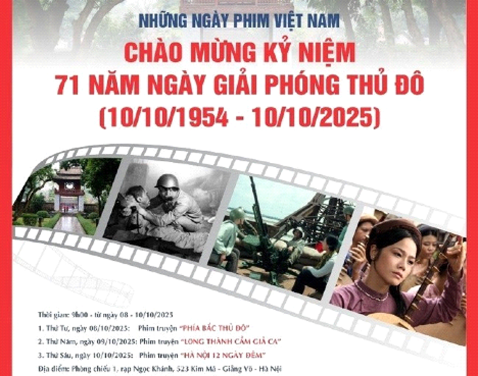 Kỷ niệm 71 năm Ngày Giải phóng Thủ đô: Chiếu miễn phí ba bộ phim đặc biệt - ảnh 1