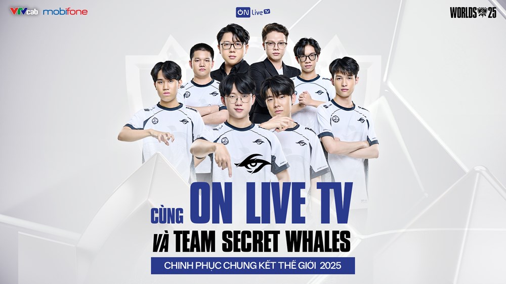 ON Live TV đồng hành cùng Team Secret Whales tại Chung kết Thế giới 2025: Lan tỏa tinh thần Esports Việt - ảnh 1